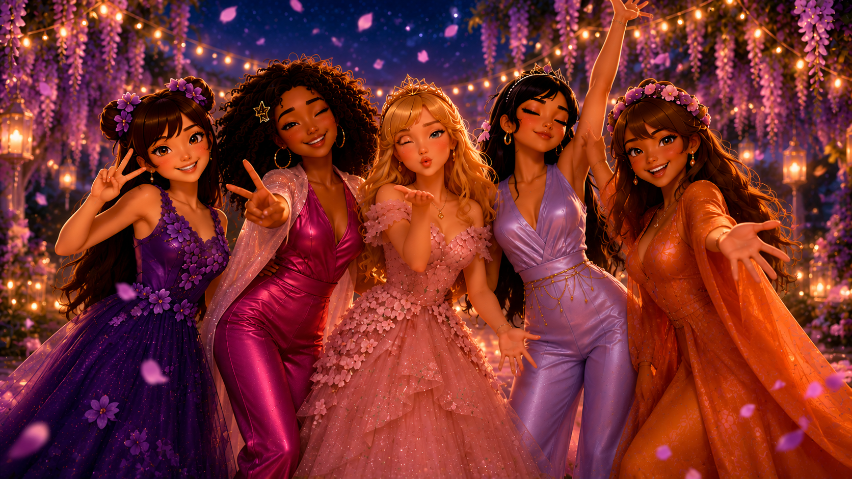 The Empowered Princesses — five teen singers